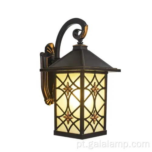 Luz de parede led e elegante europeia ao ar livre